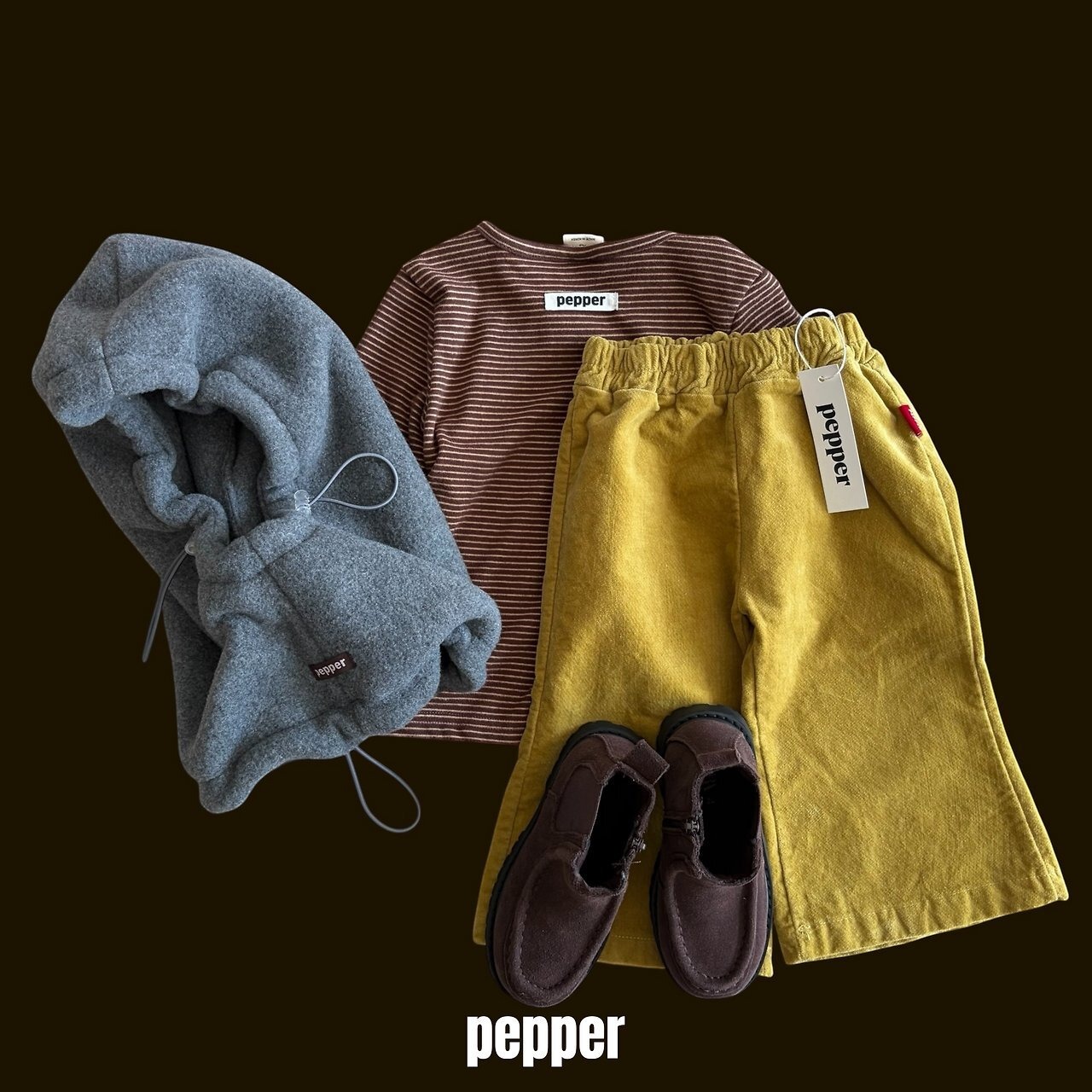 ペッパー / PEPPER / ソルトバラクラバ / 韓国子供服 / キッズ / 26winter〖取寄〗*FREE*