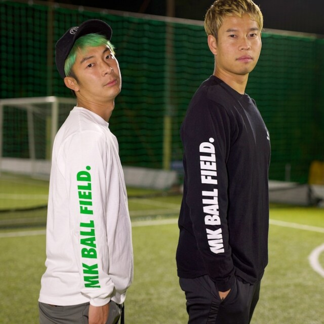 LOGO Long Tshirt Version梅 color WHITE 「MK BALL FIELD.」