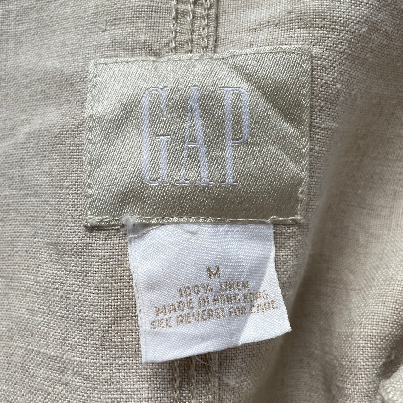 00年代 OLD GAP オールドギャップ ガチャポケ リネン カバーオール 