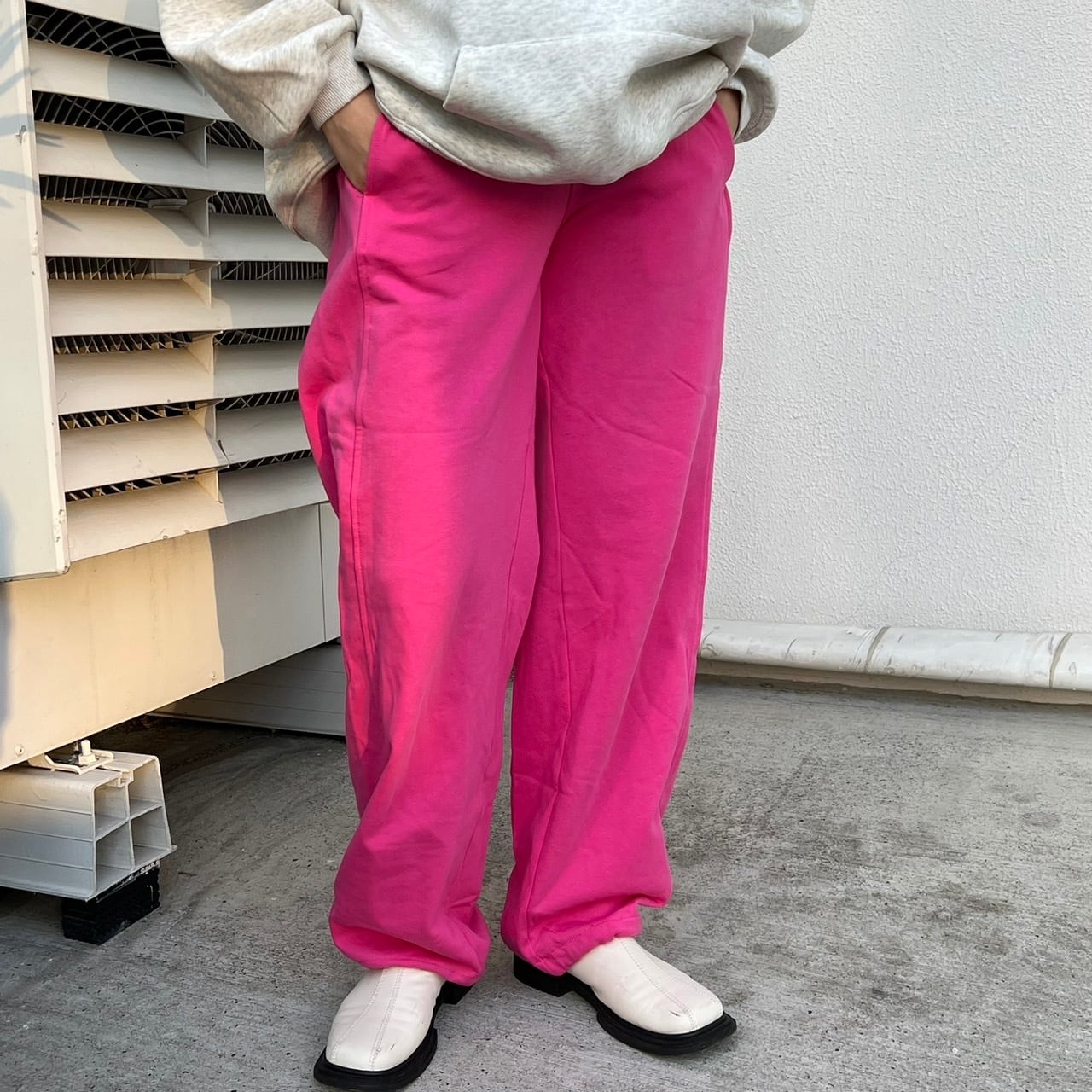 ラナンlanan ナイロンピンクパンツ