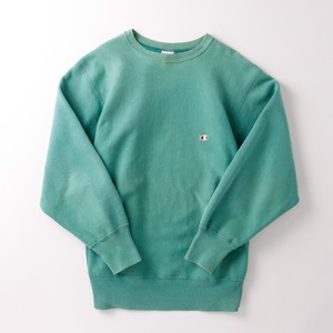 【逸品】90s champion Reverse Weave Crew Green Vintage／ヴィンテージ チャンピオン リバースウィーブ 地厚 スウェット USA製 フェード グリーン ビッグサイズ XL