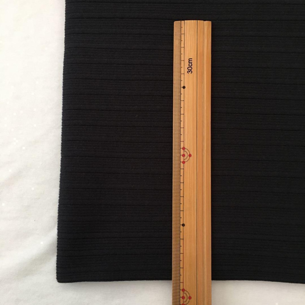 綿100%針抜きテレコニット生地-1ｍ-curl tricot　F8X/5649●