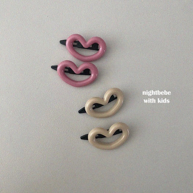 【即納】heart pin set // nightbebe