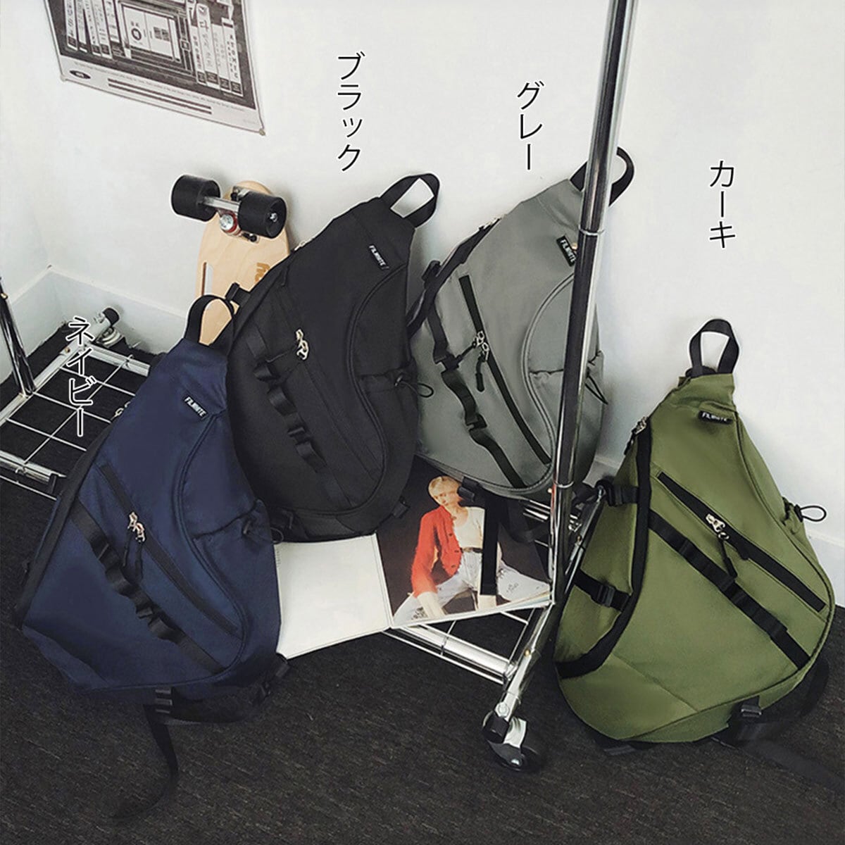 ボディバッグ ワンショルダー レディース メンズ 軽量 大容量 韓国 おしゃれ 大人 カジュアル ストリート 通勤 通学 学生 旅行 アウトドア ナイロン 耐久性 ユニセックス 大人可愛い 大人女子