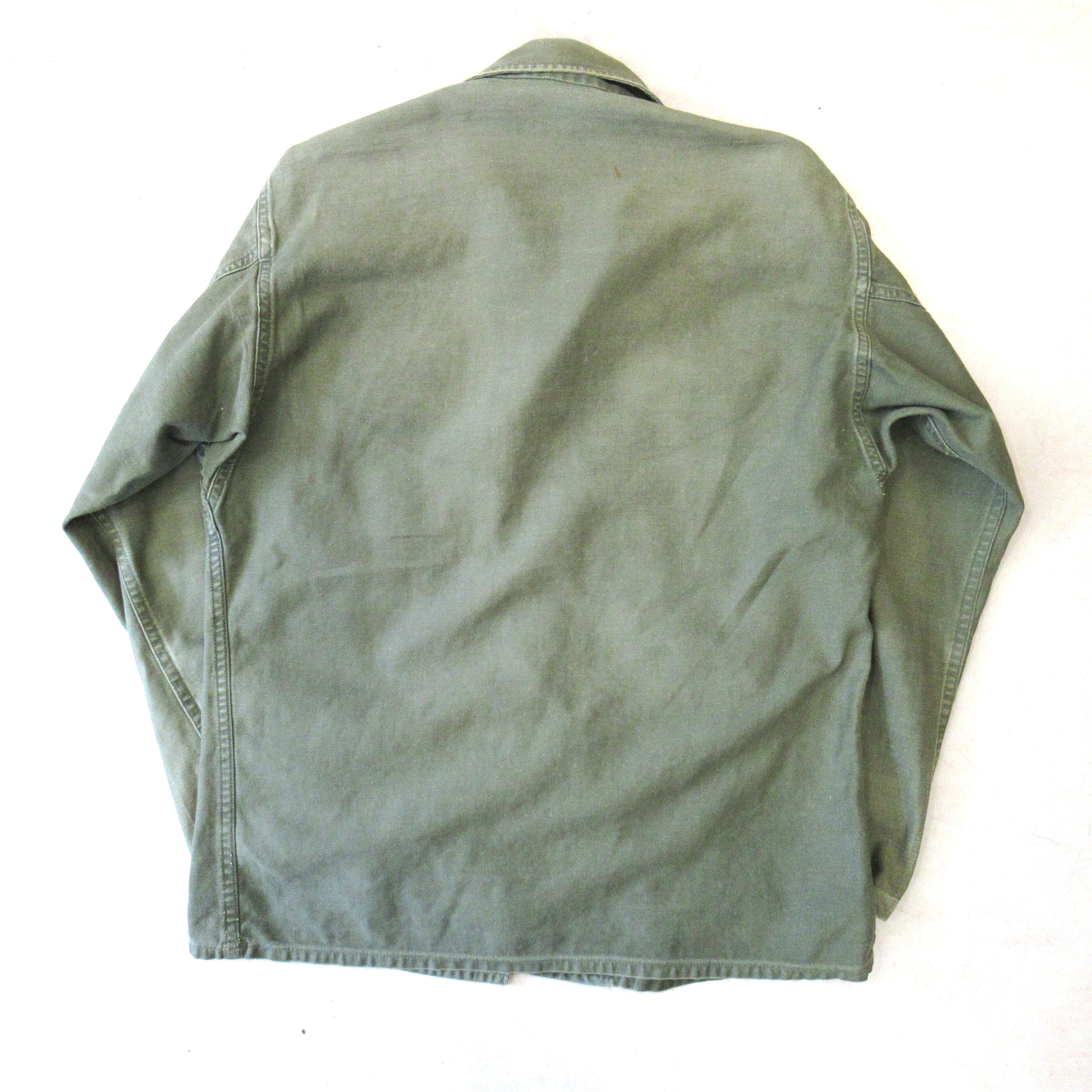 60S U.S.ARMY OG-107 筒袖 1st後期 Utility Shirt 【About 16 1/2
