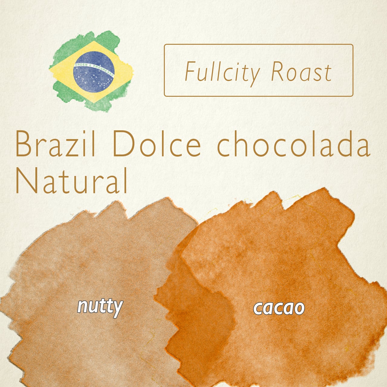 Brazil】 Dolce Chocolada Natural 200g | WATERCOLOR DRIP COFFEE