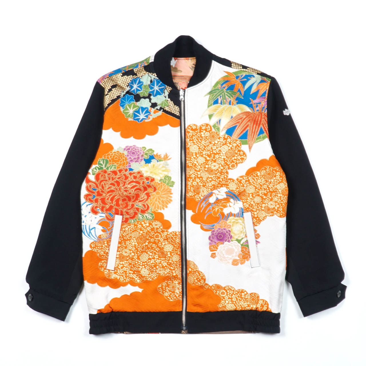 【BJK-M0025】Msize再構築リバーシブル着物ボンバー  KIMONO REVERSIBLE BOMBER JACKET