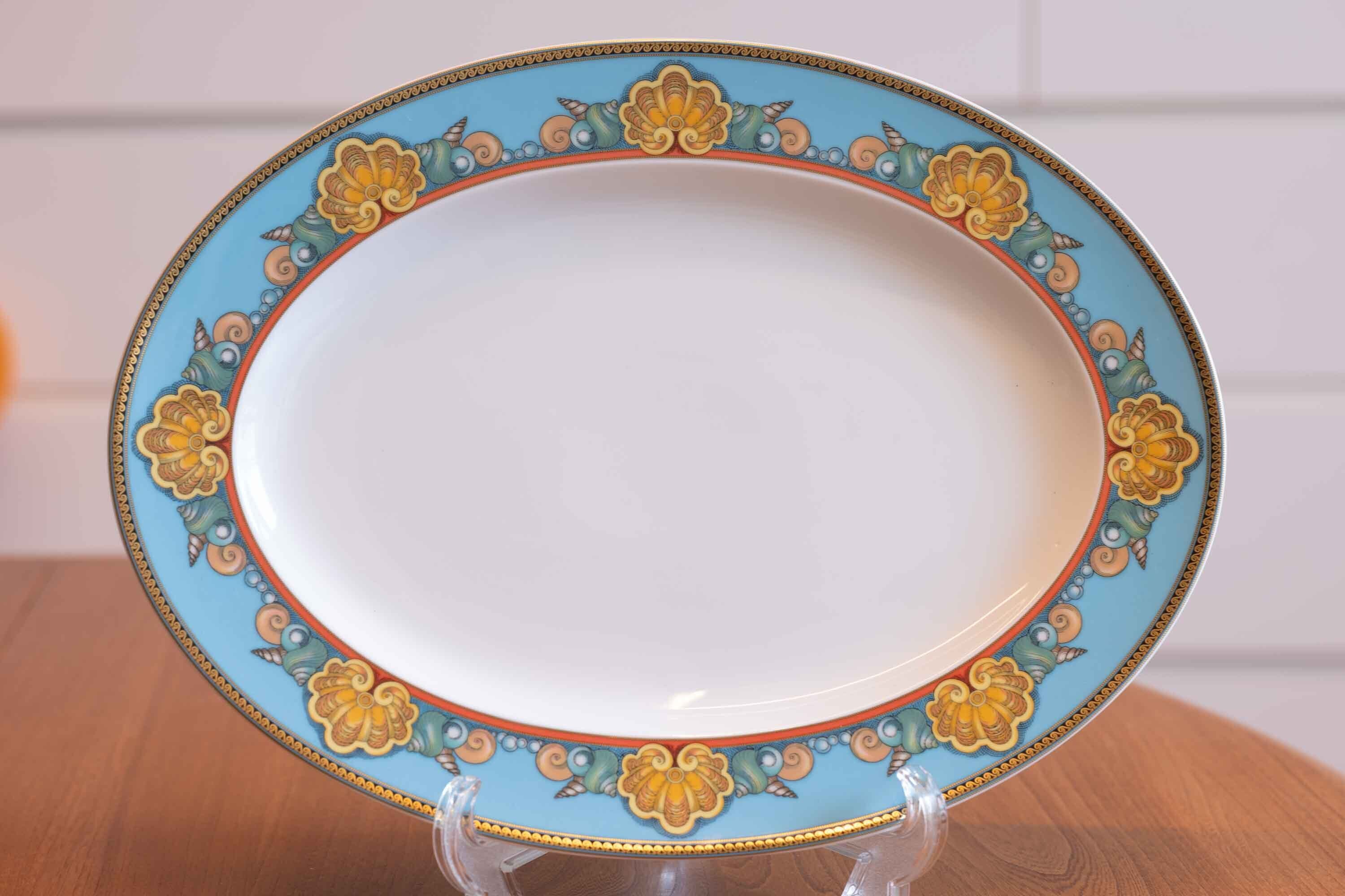 ジャンニ・ベルサーチ 大きなオーバルプレート Les Tresors de la Mer