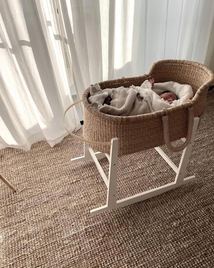 Rocking Wooden Stand [ White ] / Hippo + Birds [ クーファン  