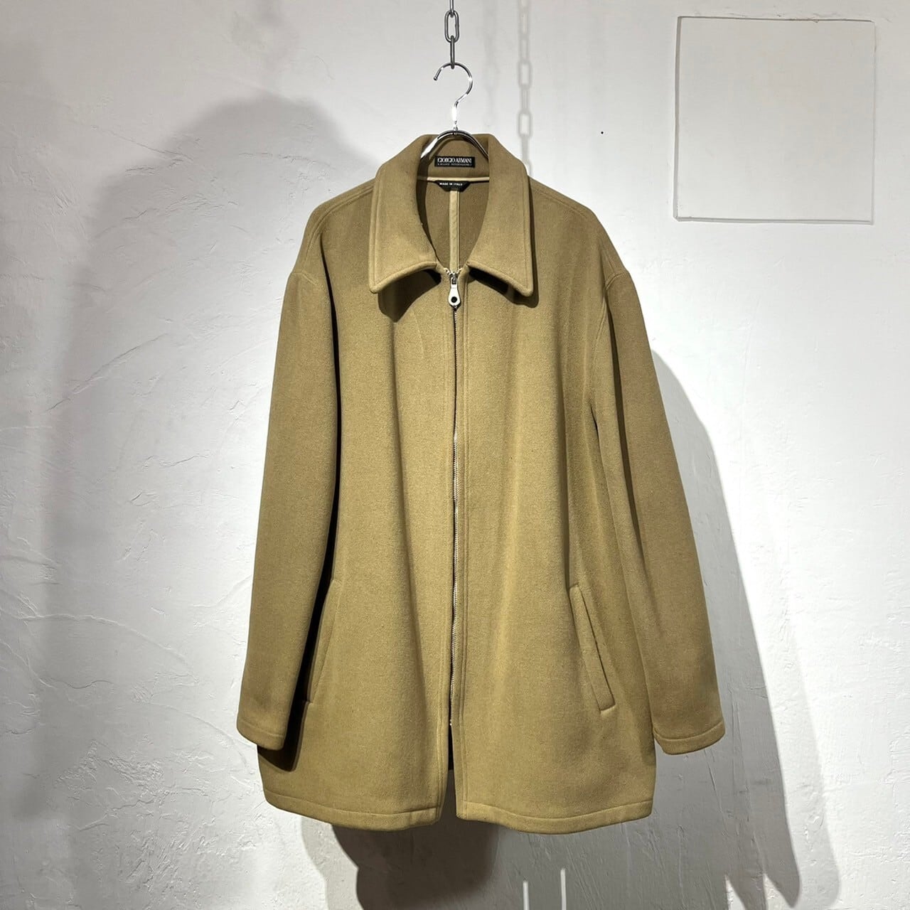 80s GIORGIO ARMANI Zip-Up Car Coat
