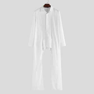 ホワイト フェアリーテール ロングドレスシャツ ホワイト フェアリーテール ロングドレスシャツ