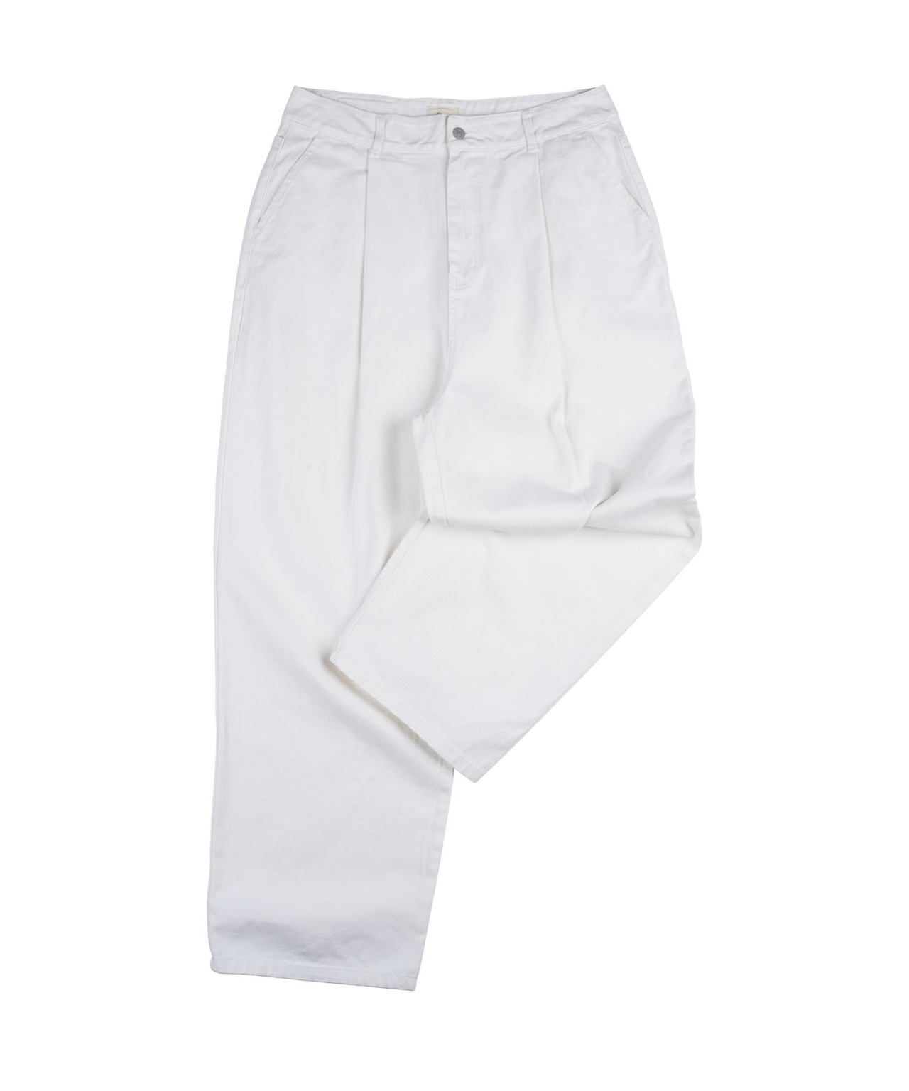 【#Re:room】TUCK WIDE WHITE DENIM ［REP245］