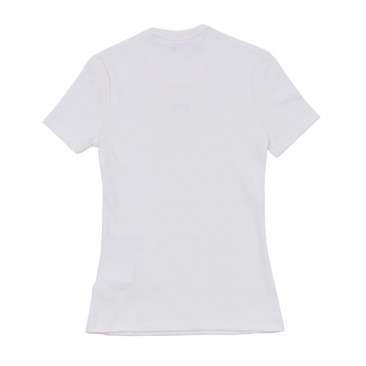 Off-White  OFF STAMP RIBBED BASIC TEE WHITE BLACK (WOMEN) - 2