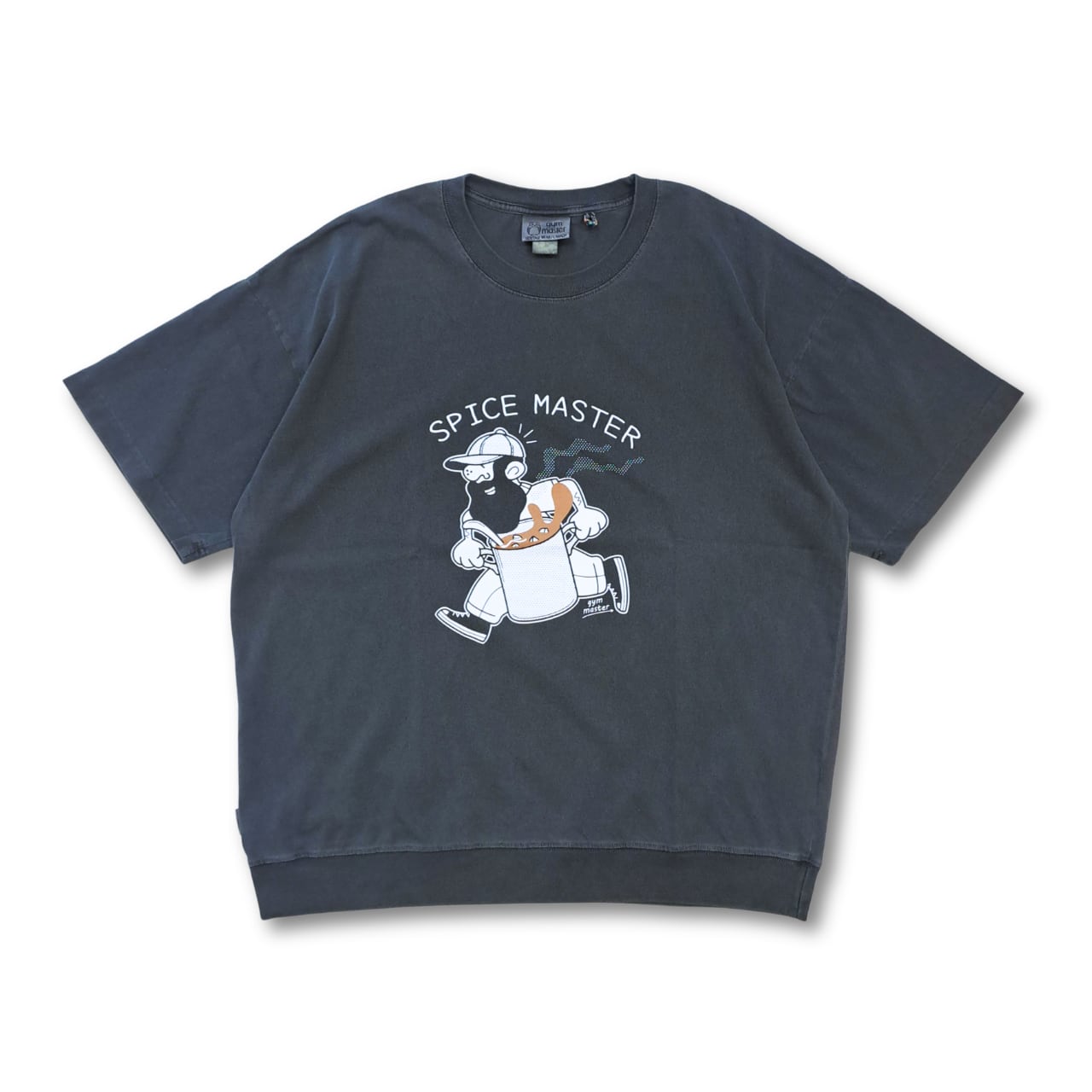 gym master - ピグメント SPICE MASTER ビッグTシャツ (charcoal)