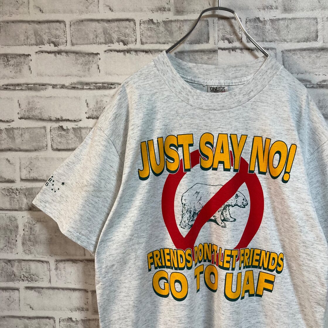 ONEITA】S/S Tee L 90s Made in USA “Alaska University” USA製 90年代 