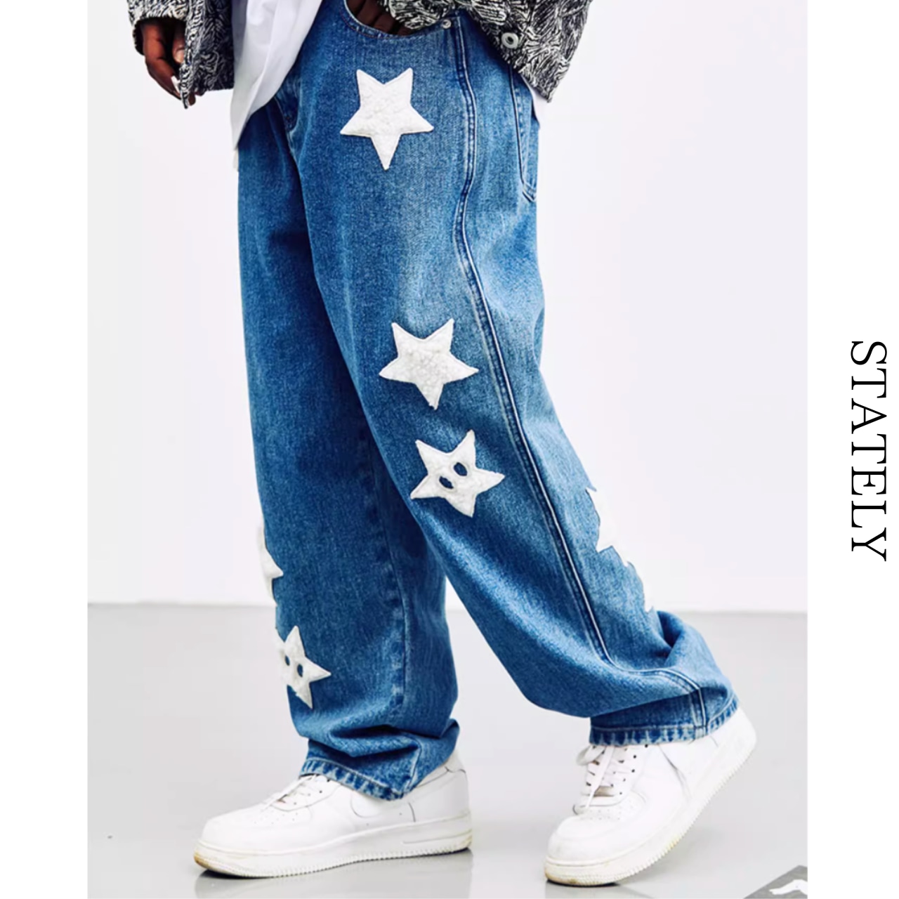 Star Patch Denim Pants_B77・画像6
