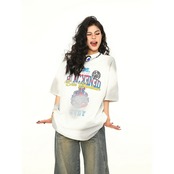 VINTAGE ストリート スプレーペイント Tシャツ T773