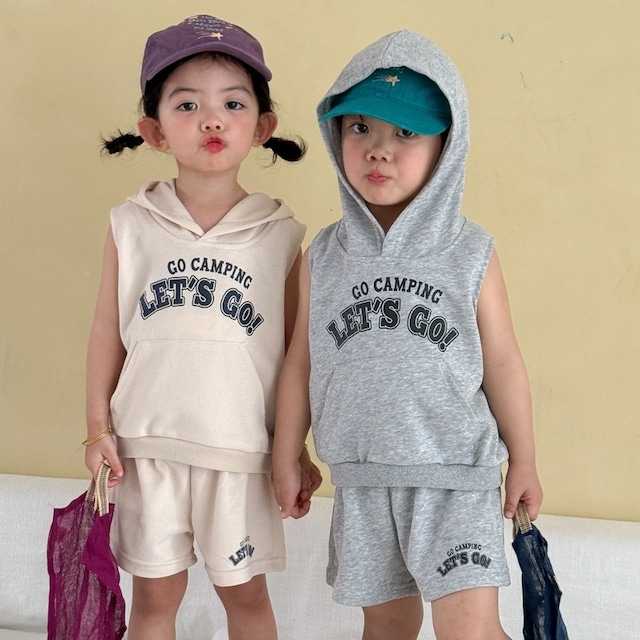【BABY&KID】帽子付きLETGOセットアップ