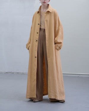 1990s linen long coat