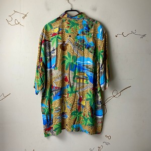 old REYN SPOONER tropical pattern rayon shirt