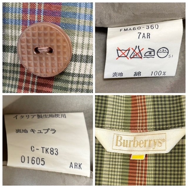 古着 バーバリーズ Burberrys ヴィンテージ 半袖 シャツワンピース