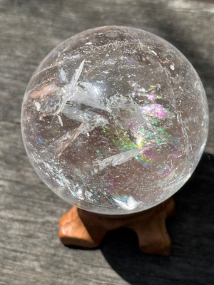 アイリスレムリアン水晶スフィア 42mm 116g　LS-041