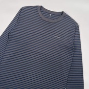 mont-bell モンベル ボーダー 長袖 Tシャツ L/グレー系 メンズ #1104818