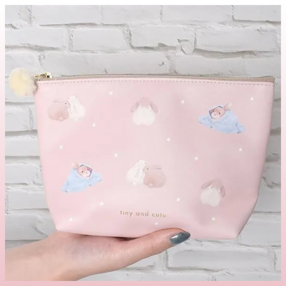 舟形ポーチ うさぎ