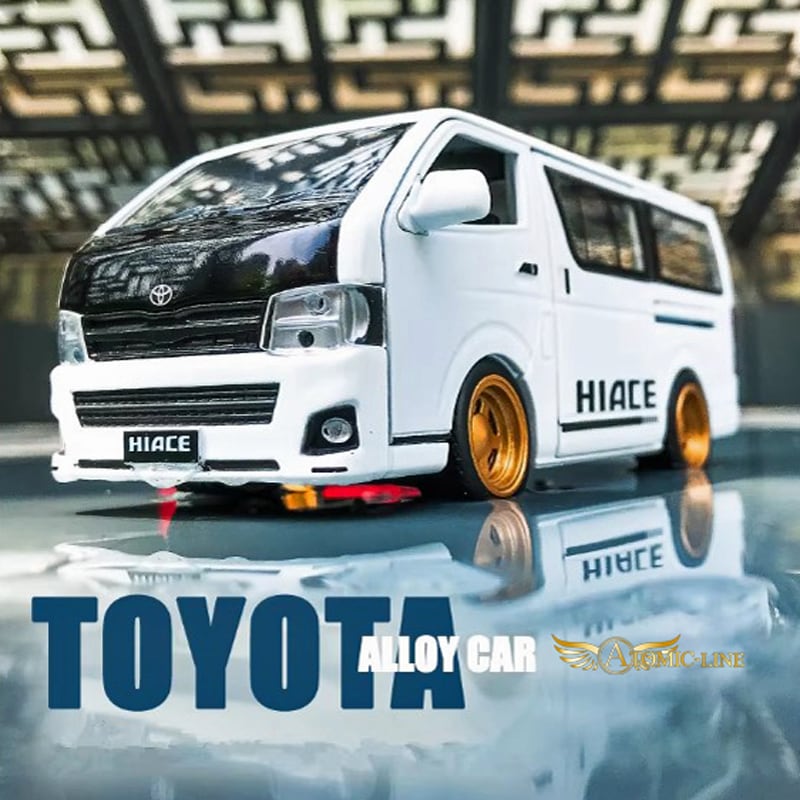 トヨタ 200系 ハイエース 全2色 ミニカー 1/32 ライト点灯