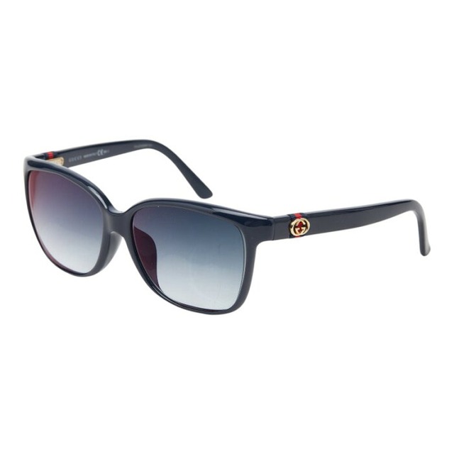 グッチ インターロッキングG サングラス GG3659/F/S ネイビー プラスチック レディース GUCCI 【中古】
