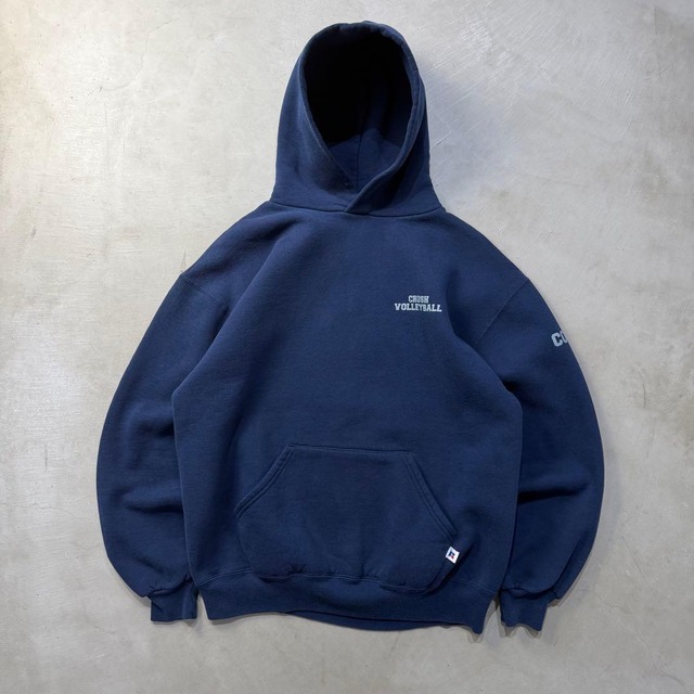 90s Russell print parka CRUSH VOLLEYBALL