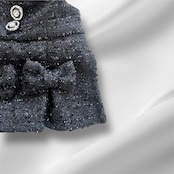 Bonbonnie Tweed Dress -black
