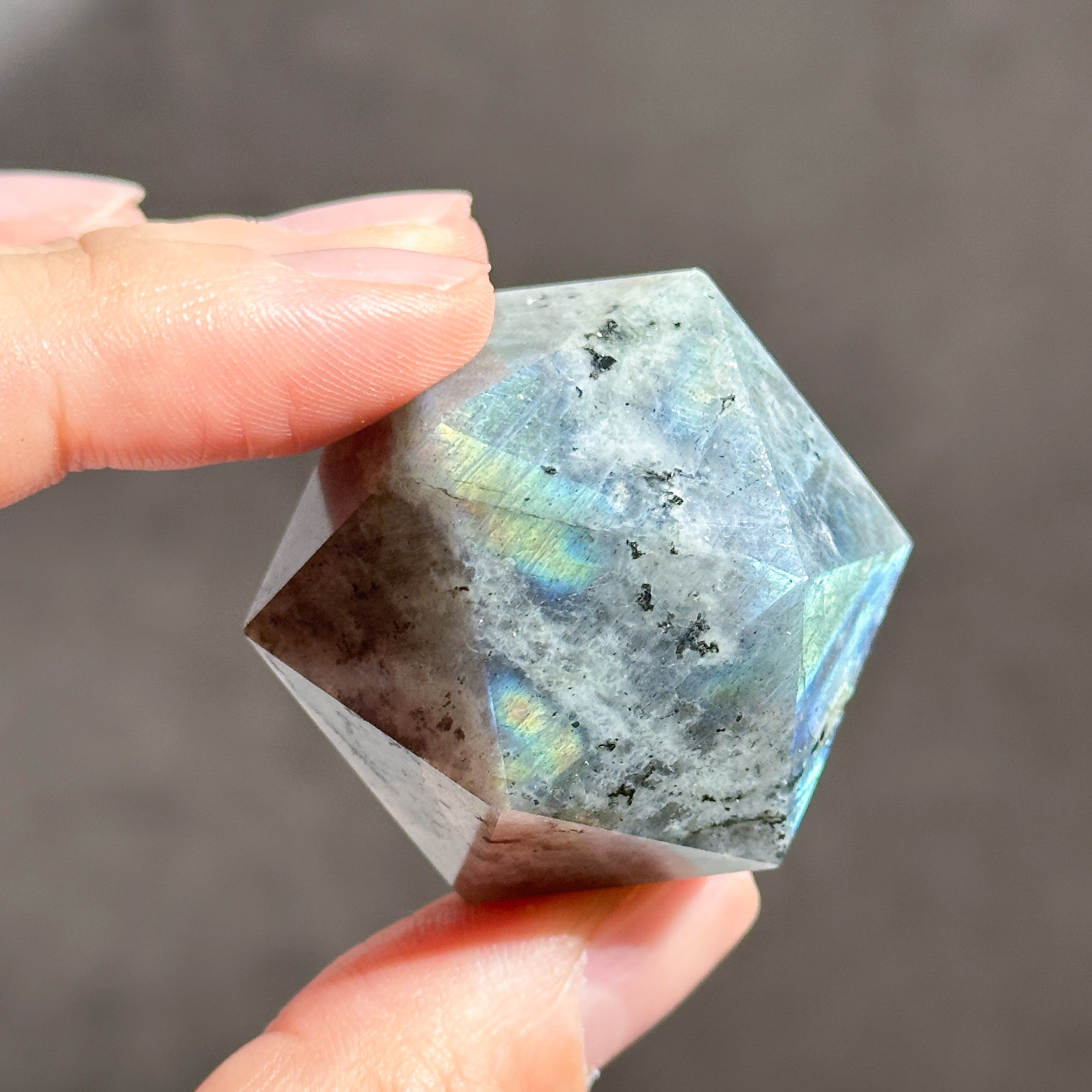 ラブラドライト 正二十面体 11◇ Labradorite ◇天然石・鉱物
