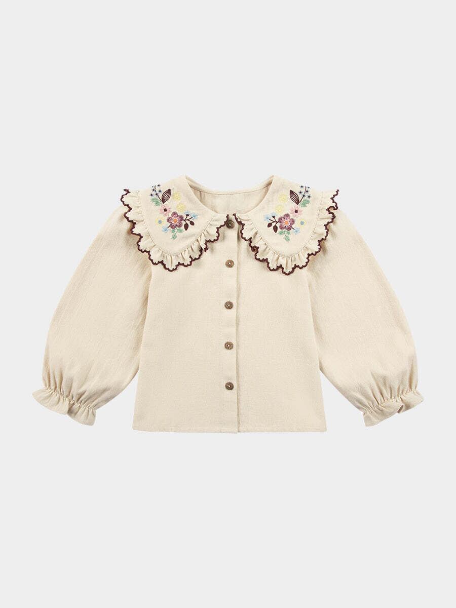 HAPPYOLOGY / Casey Blouse, Almond White