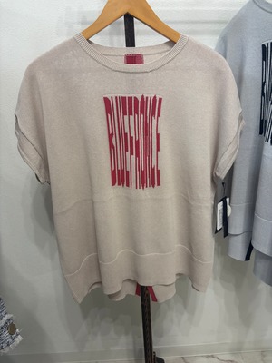 ROBE blue fronce 圧縮ロゴ　サマーニット　611914