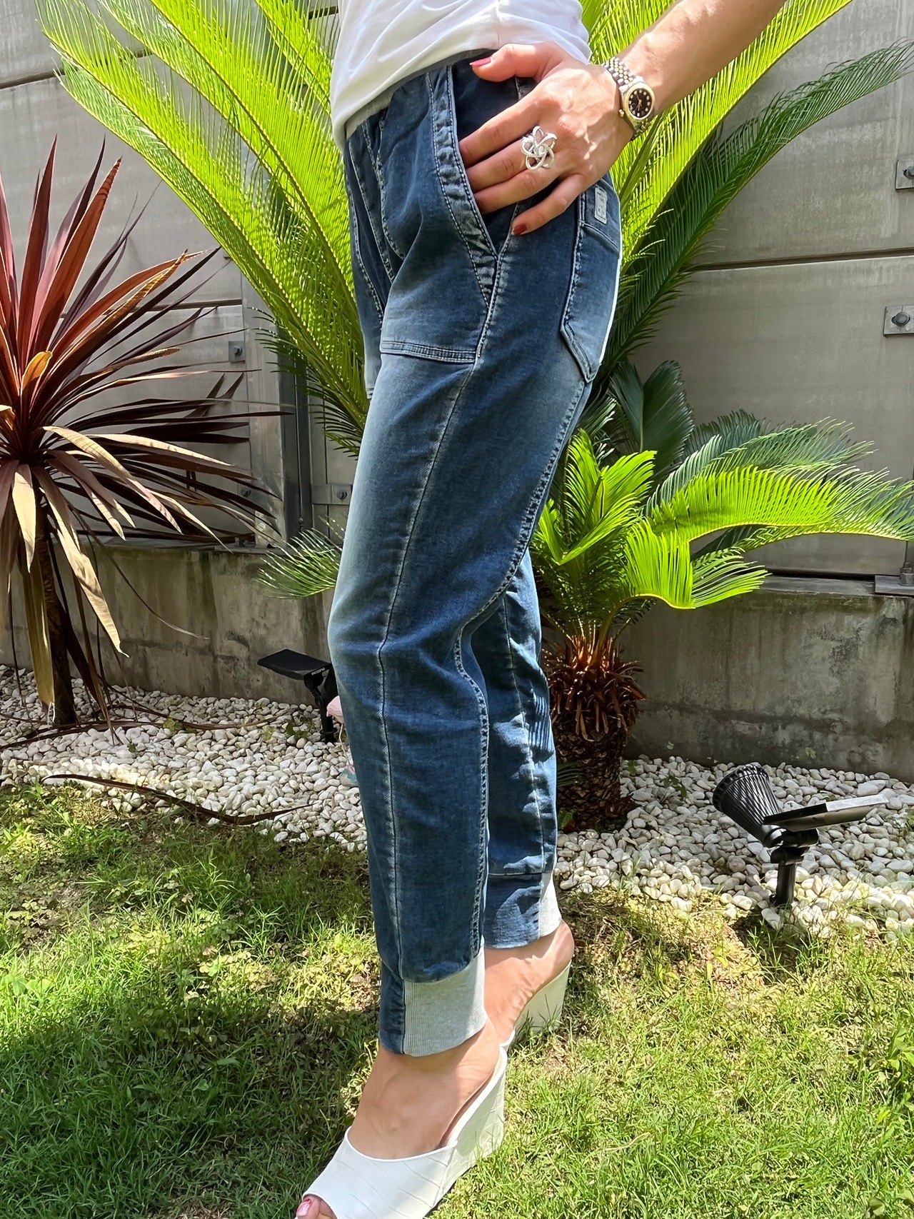 インディマークINDIMARK　配色ジョグパンツ