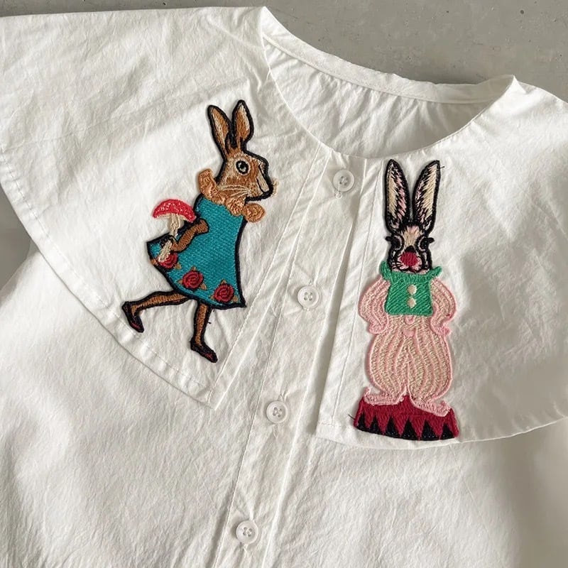 うさぎさん刺繍のブラウス | armadio divertente