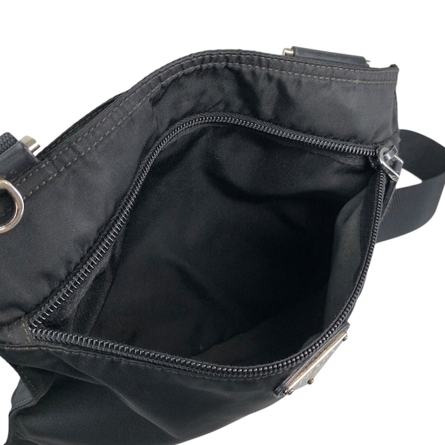 PRADA プラダ ショルダーバッグ ブラック トライアングルロゴ ナイロン vintage ヴィンテージ オールド g7nprp
