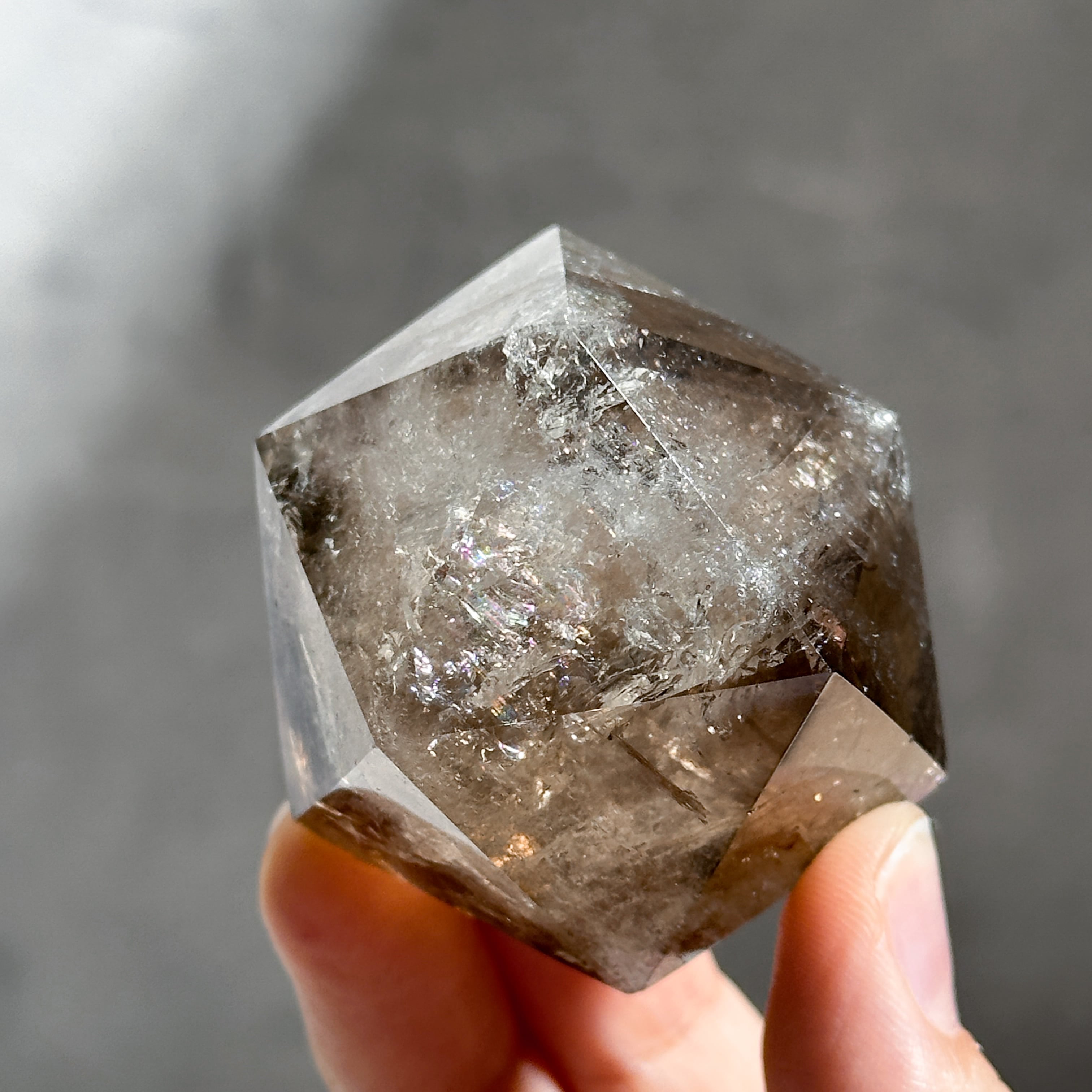 ミナスジェライス産スモーキークォーツ 二十面体34◇ Smoky Quartz