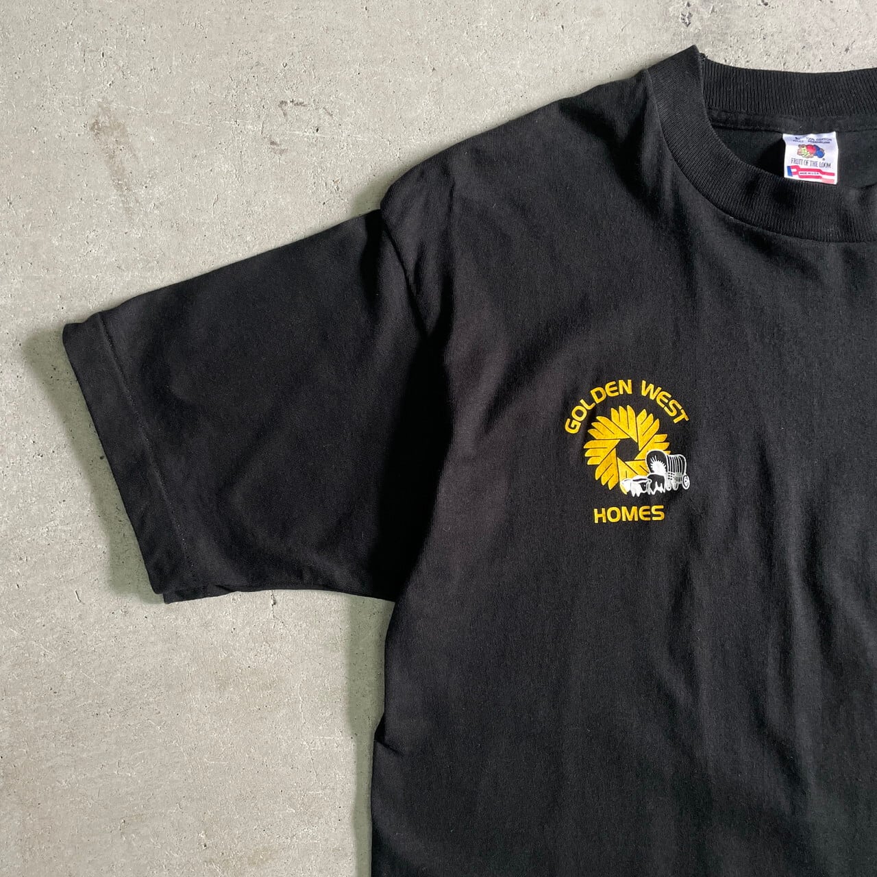 USA製 90年代 GOLDEN WEST 企業ロゴ プリント ポケットTシャツ メンズL 古着 シングルステッチ 90s ヴィンテージ ビンテージ  ブラック 黒 ワンポイントロゴ【Tシャツ】【FSS2308-50b】 | cave 古着屋【公式】古着通販サイト