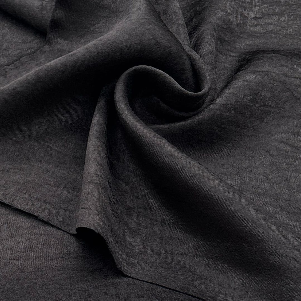 ★TC169◆2.5m◆ポリエステル100%弱光沢ツイル生地◆モヤ柄◆ブラック