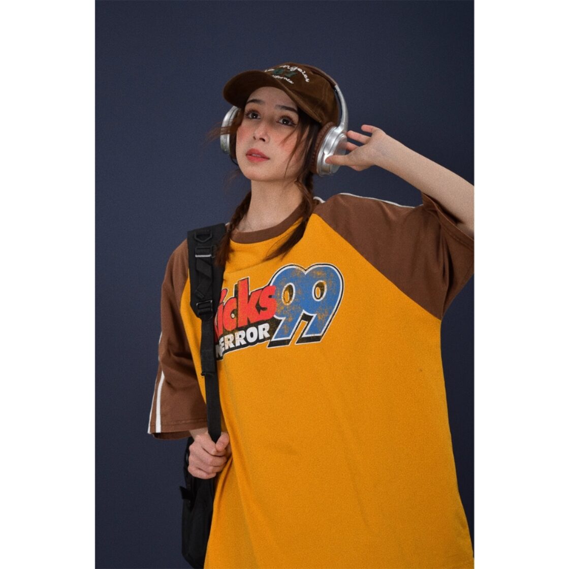 ゴスロリ通販 With U ファッション レトロ ラグラン半袖 Tシャツ 