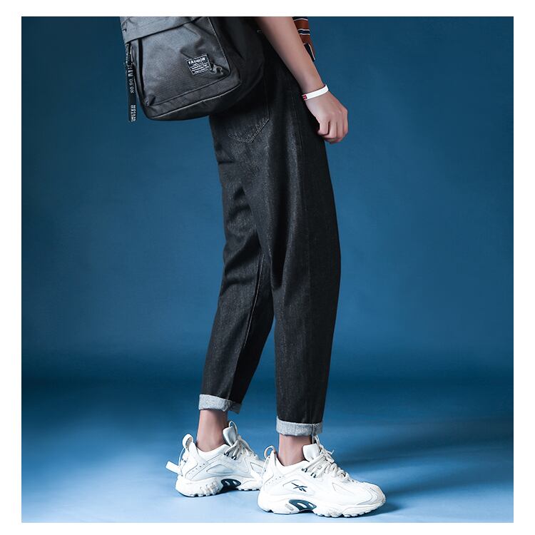 全2色 デニム パンツ ストレート カジュアル シンプル 無地