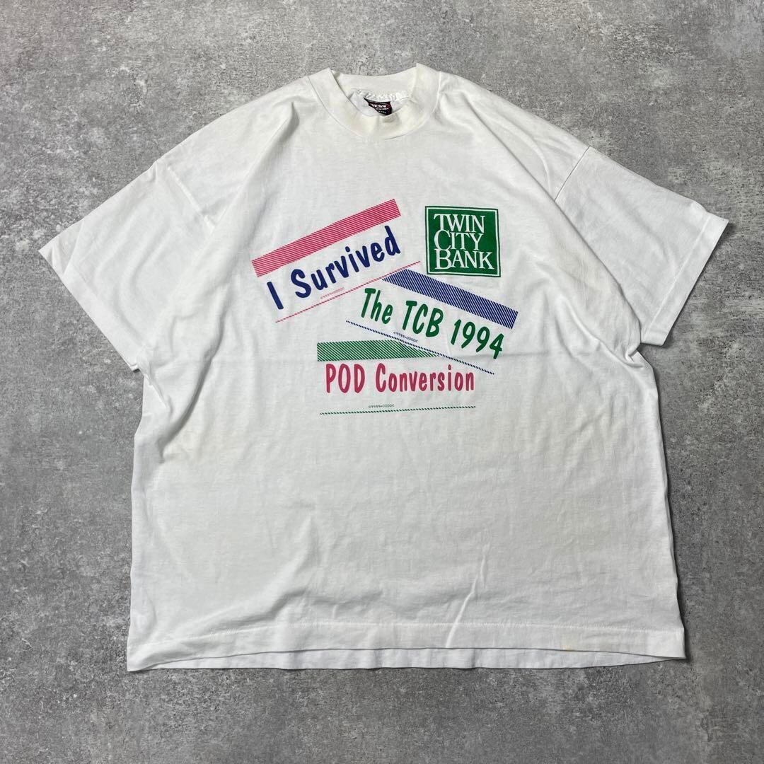 90s USA製 TCB 地方銀行 vintage T-shirts