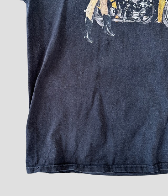 -Harley Davidson- Vintage 90s L Print T-shirt