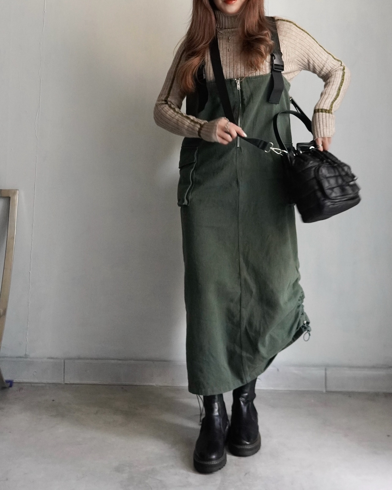 Military drost soft denim OP／khaki