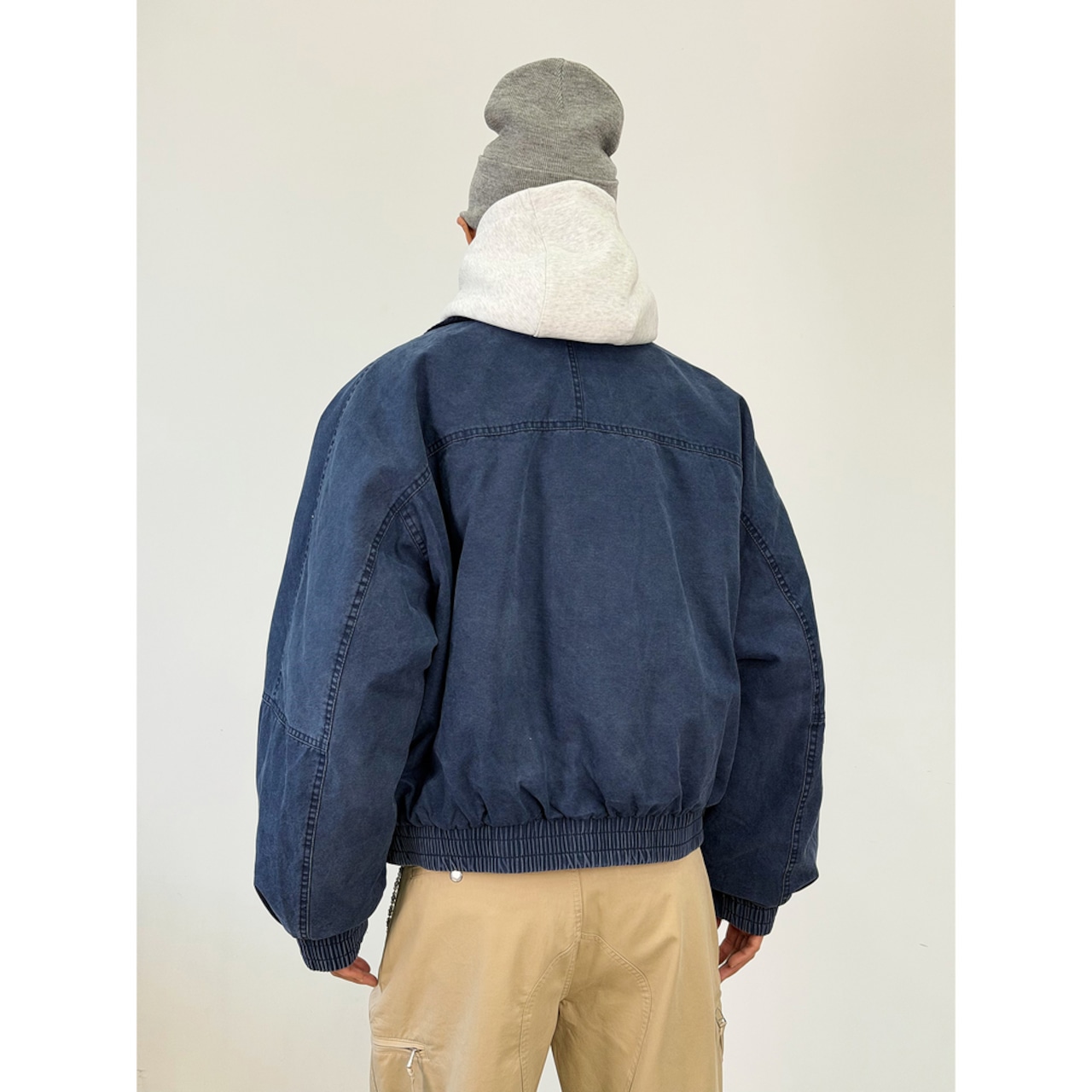 【暖かさUP】ウォッシュ加工 ダウンジャケット T1984