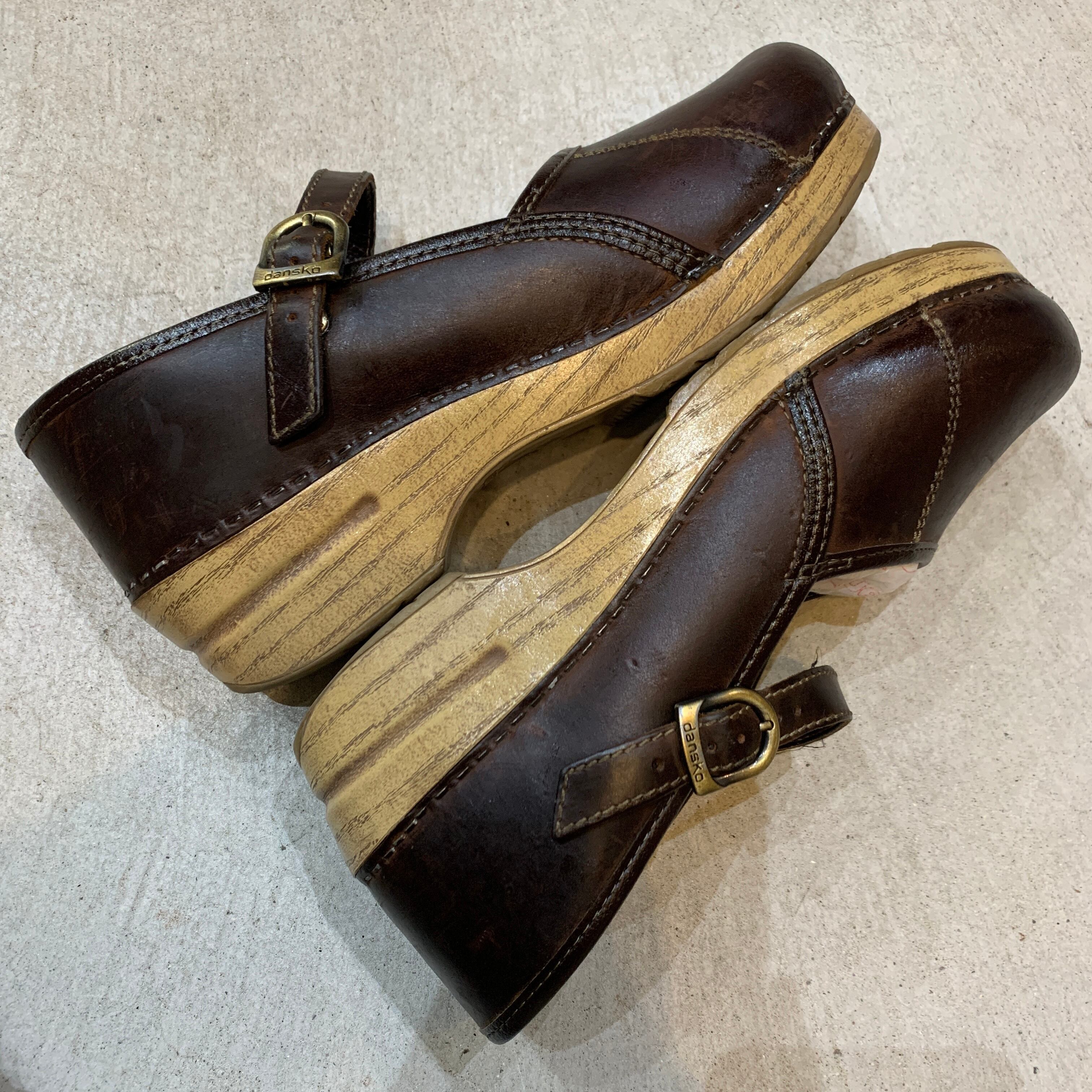 dansko ダンスコ マルセル marcelle 厚底 茶 レディース24 | 古着屋 Uan