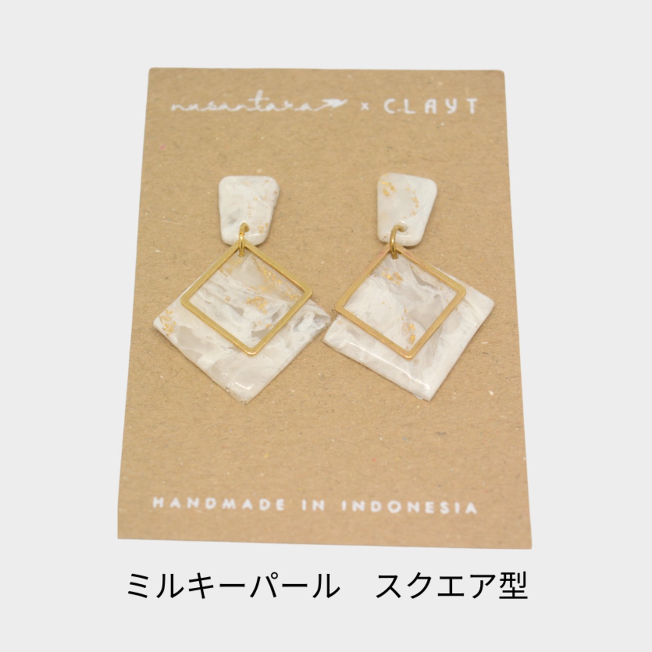 ミルキーパール【半円型/オーバル細/スクエア型/四角ヘキサゴン/丸型ヘキサゴン】