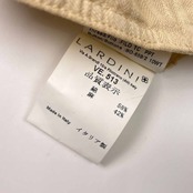 イタリア製 リネン混 LARDINI ラルディーニ TESSUTO ESCLUSIVO生地 ベスト ジャケット 52/アイボリー系 メンズ